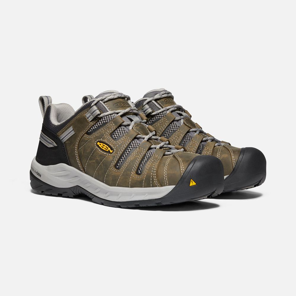 Keen Arbetsskor Herr Bruna/Svarta - Flint Ii (Steel Toe) - 986103FNQ